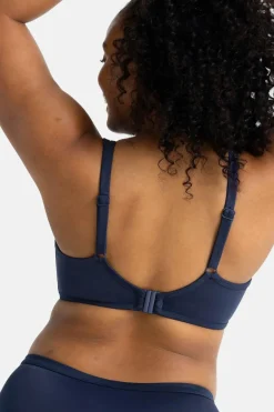 Dorina Top de biquíni leve acolchoado em crochet Kumasi azul Sale